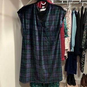 Vineyard Vines new tartan velvet dress xs
